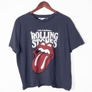Rolling Stones Women’s Band Tee Soft Grunge Classic Rock Tongue Logo H&M XL